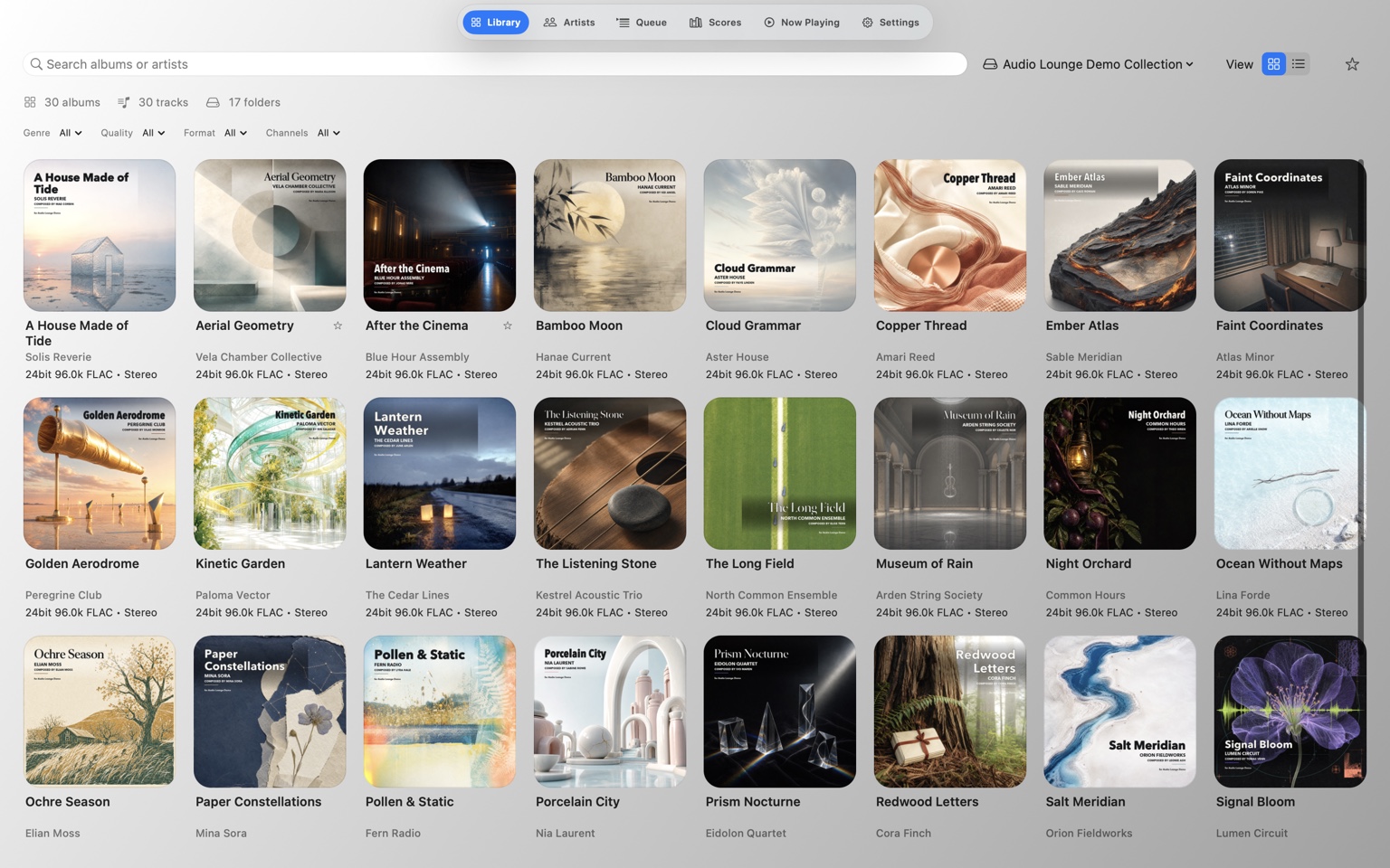 Audio Lounge 1.1.1 library on Mac